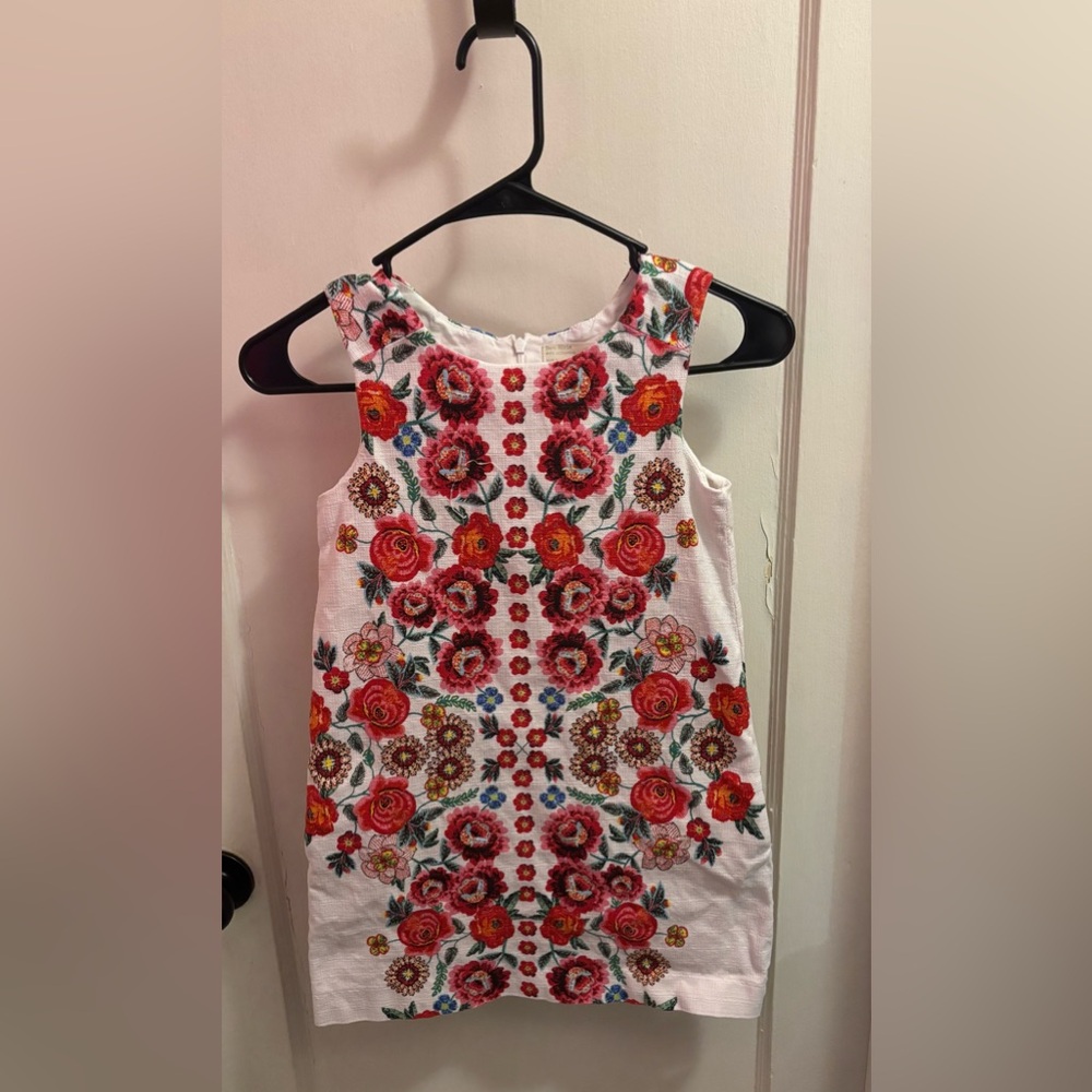 ZaraFloral Embroidered Kids Dress